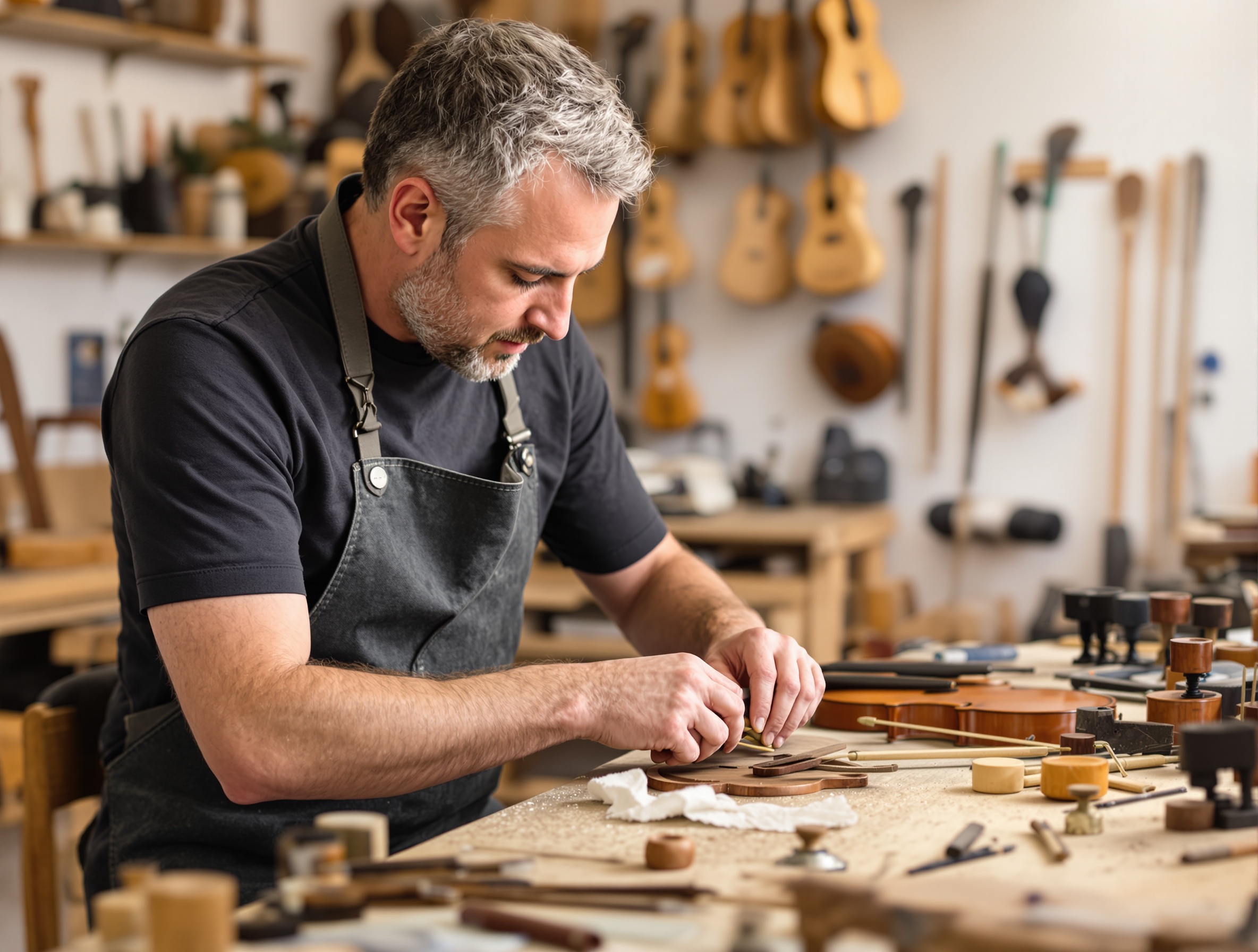 Atelier Corde & Bois — Changement de cordes et entretien