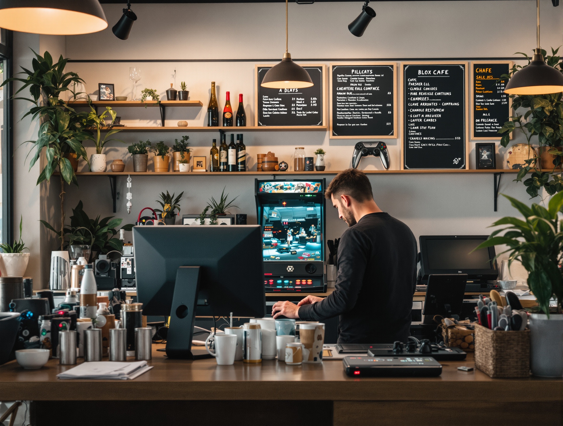 Blox Arcade Café — About 1