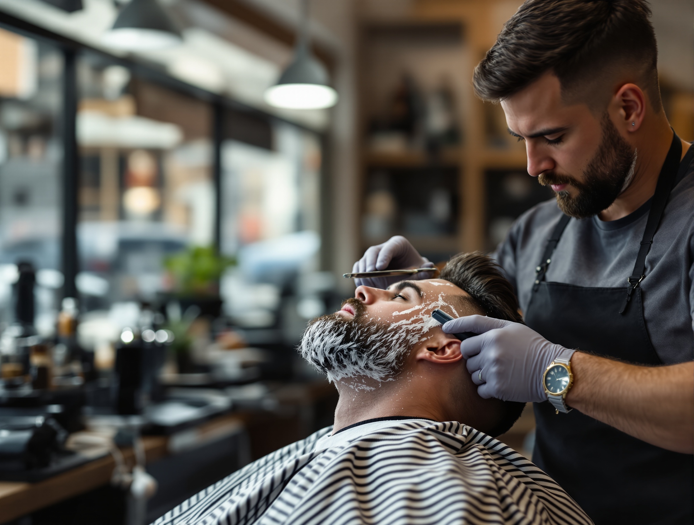 CasaNova Barbershop — Traditional straight razor shave