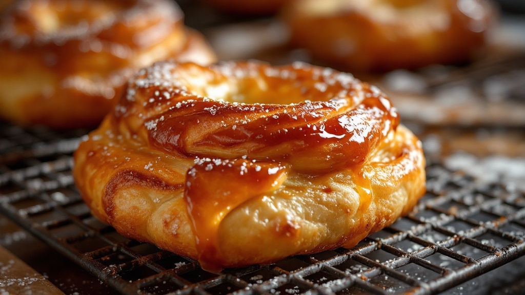 Kouign-amann caramélisé sur grille