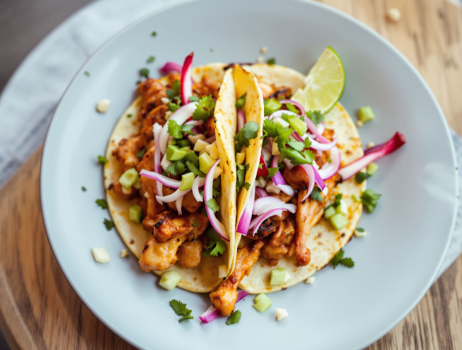 Mexicano Tacoso — Tacos de Pollo Adobado