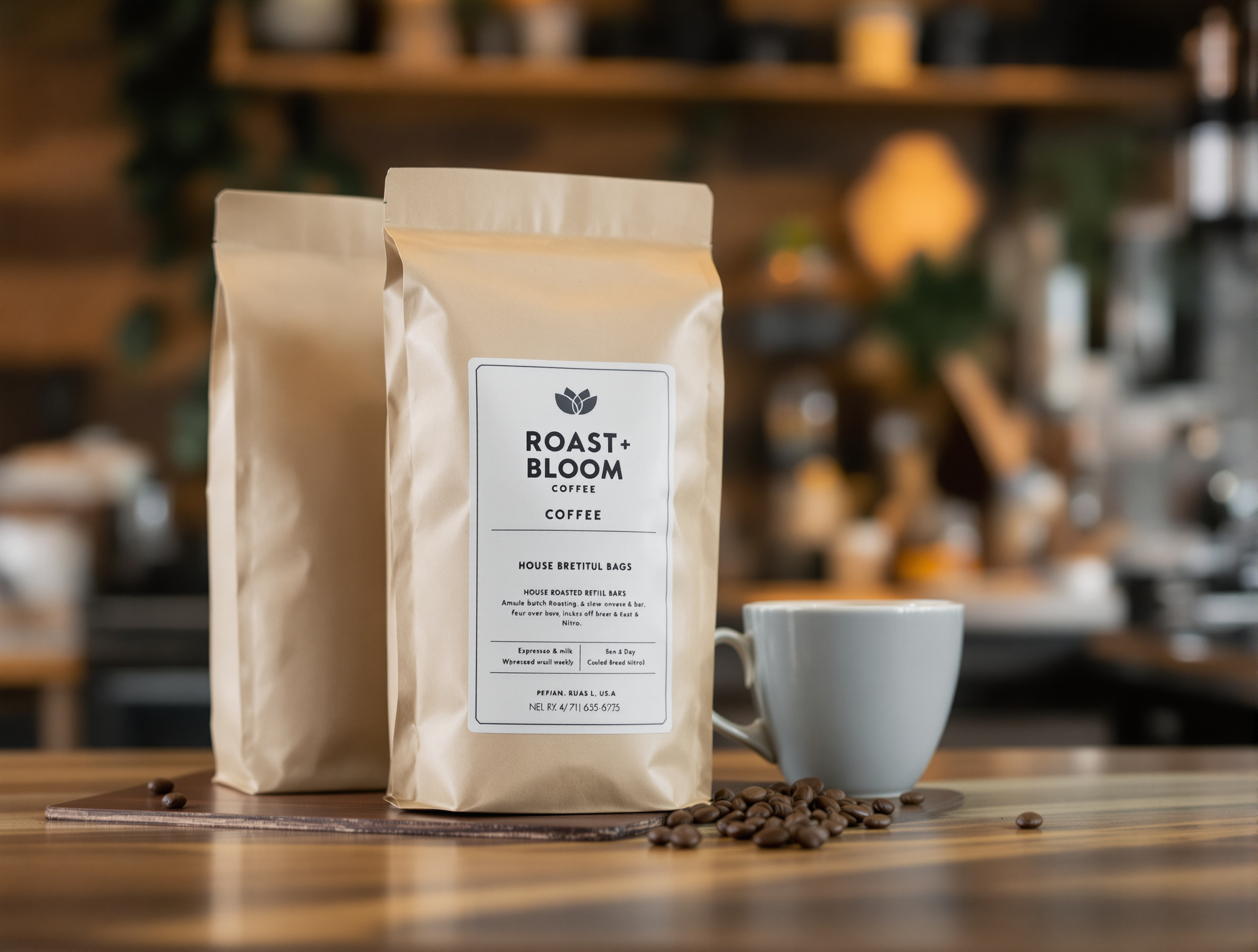 Roast & Bloom Coffee β House-Roasted Retail Bags